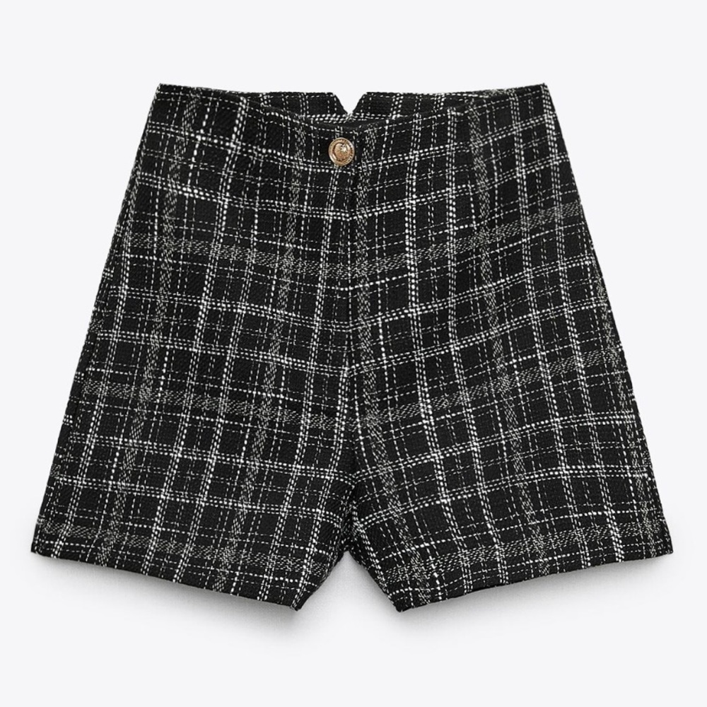 Zara tweed shorts